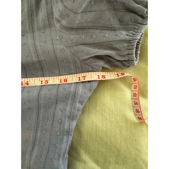 Sadie & Sage Swiss Dot Puff Sleeve Mini Dress Medium NWT Blue - Picture 8 of 11